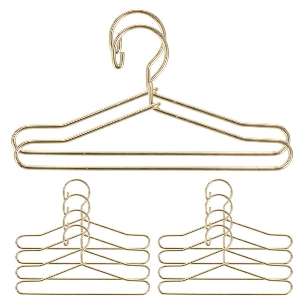 Perchas de Metal Toddmomy para Ropa de Muñecas 10 Piezas