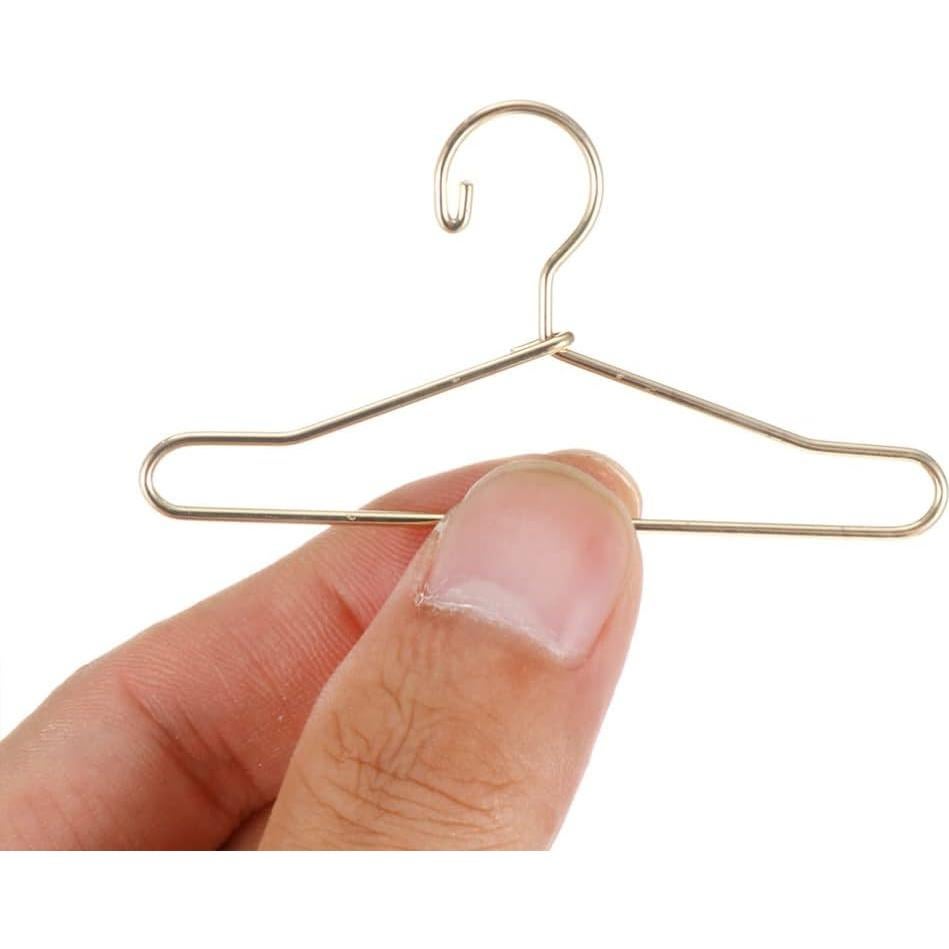 Perchas de Metal Toddmomy para Ropa de Muñecas 10 Piezas