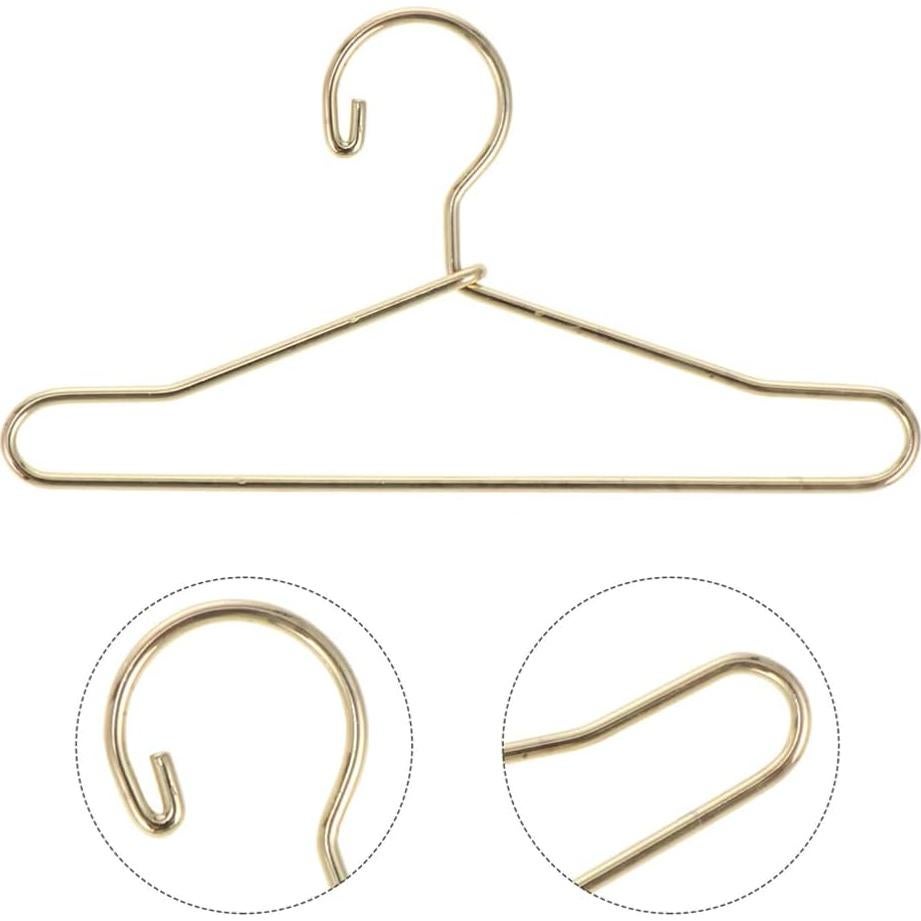 Perchas de Metal Toddmomy para Ropa de Muñecas 10 Piezas