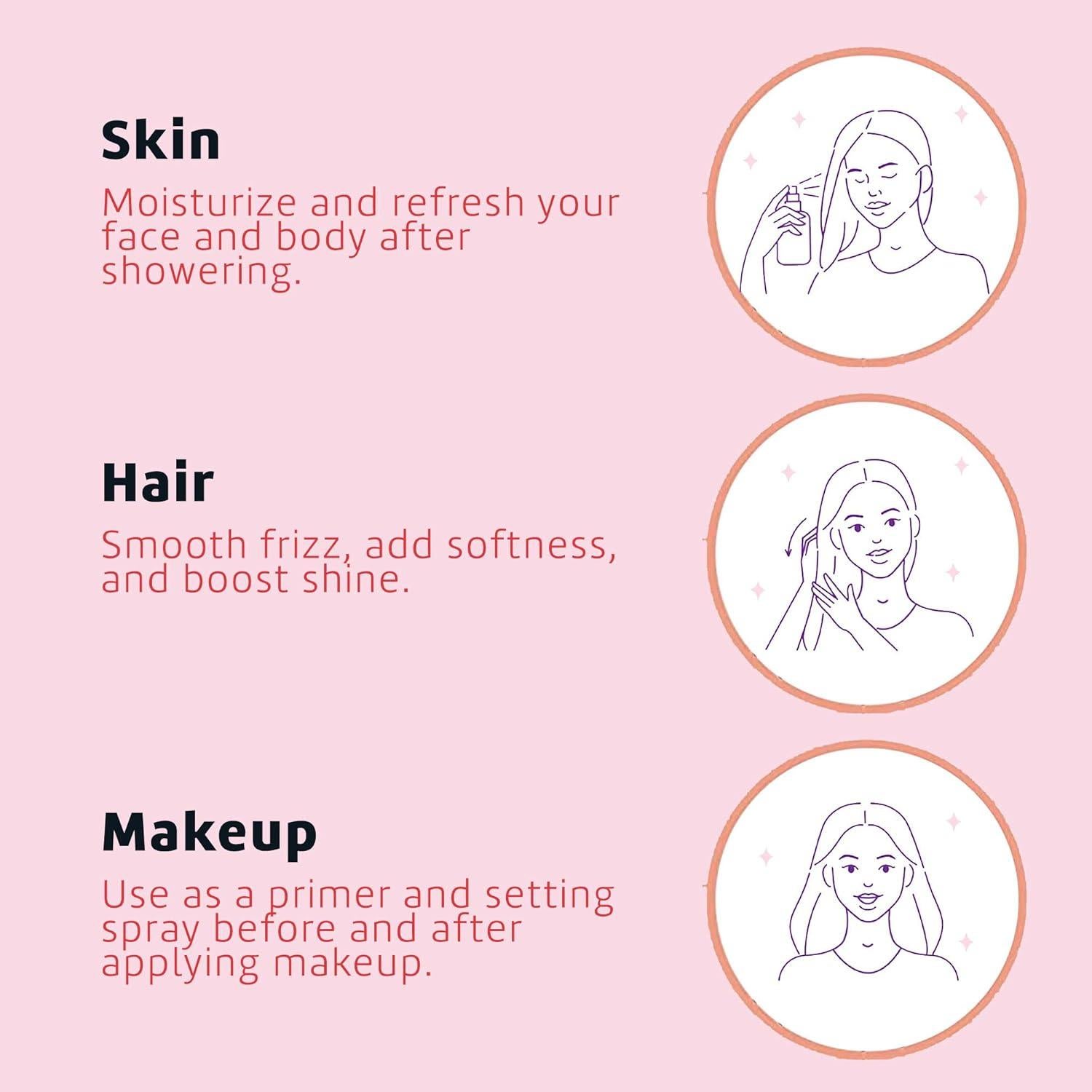 Rocío de Agua de Rosa y Glicerina De La Cruz 236 mL - Tónico Facial Hidratante