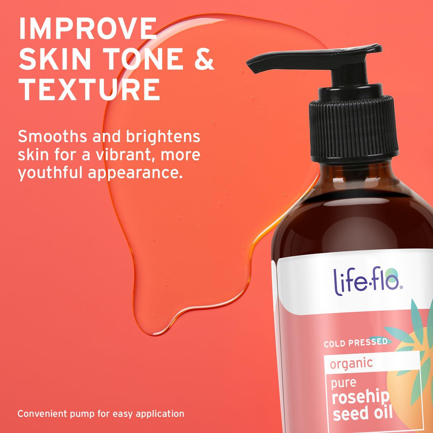 Aceite de Semilla de Rosa Mosqueta Life-flo 118 ml Orgánico Puro