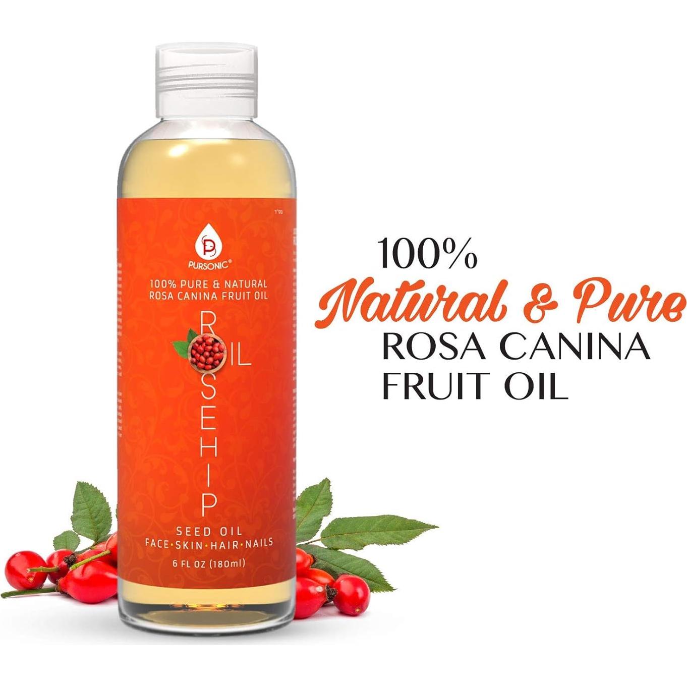 Aceite de Rosa Mosqueta Pursonic 170 ml - Hidratante Facial Antienvejecimiento