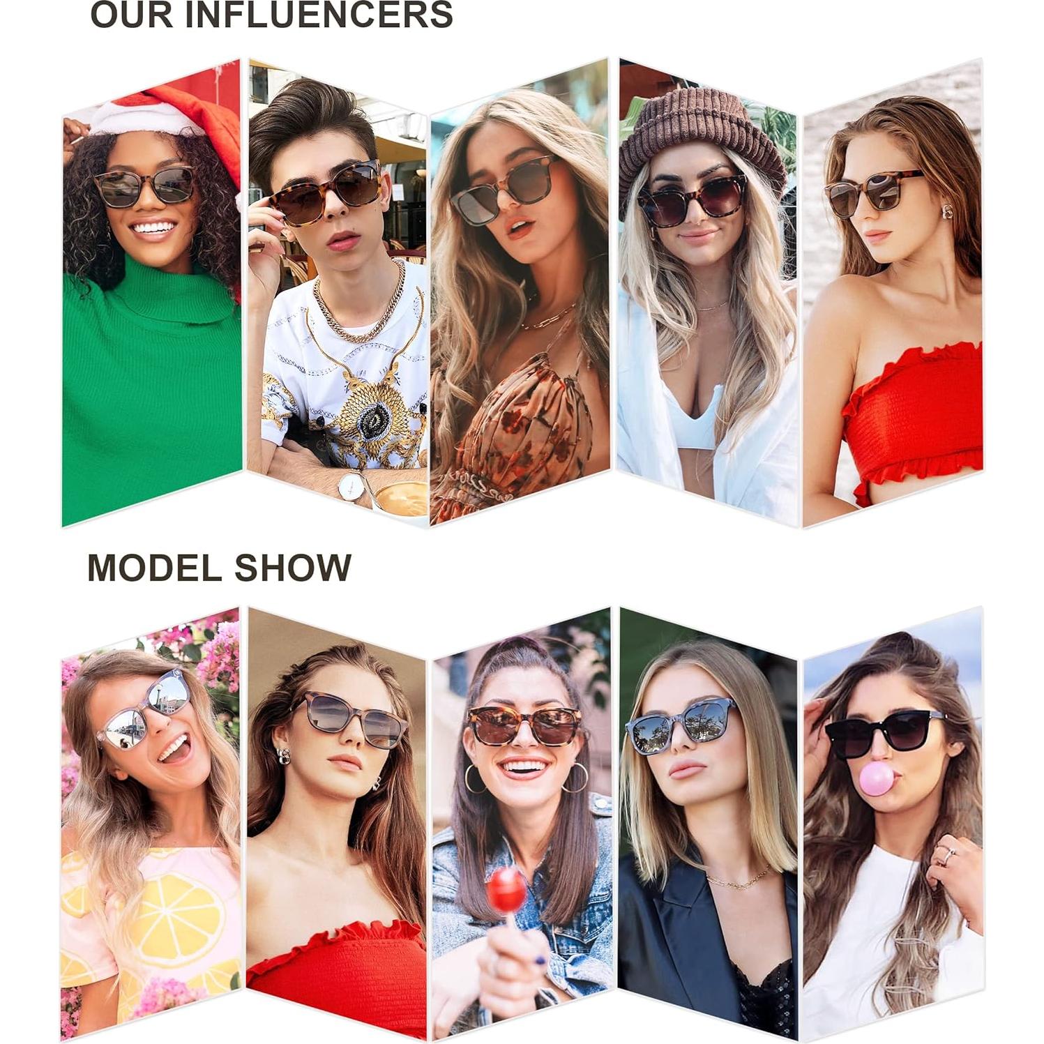 Gafas de Sol Polarizadas SOJOS SJ2050 Cuadradas UV400