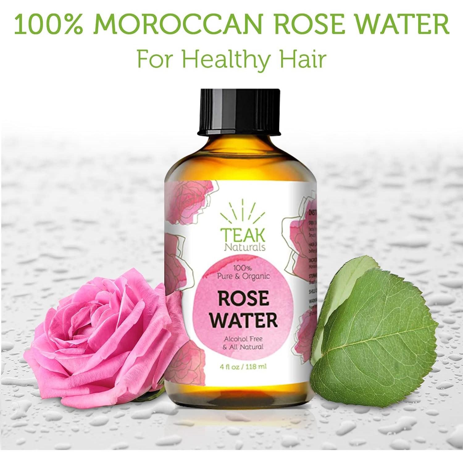 Tónico de Agua de Rosa Natural Teak Naturals 118 ml