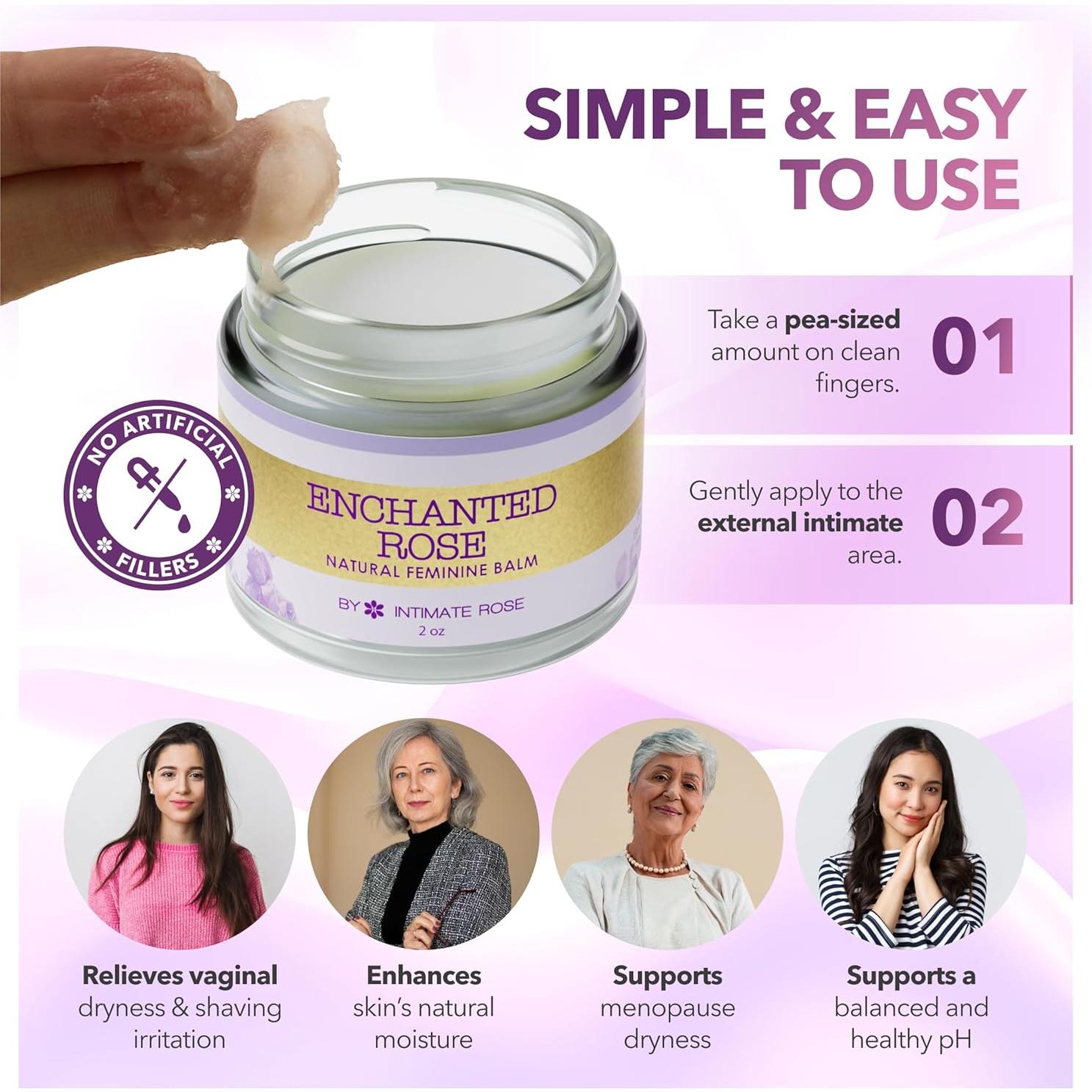 Bálsamo Vulva Intimate Rose 56.7g - Humectante Orgánico