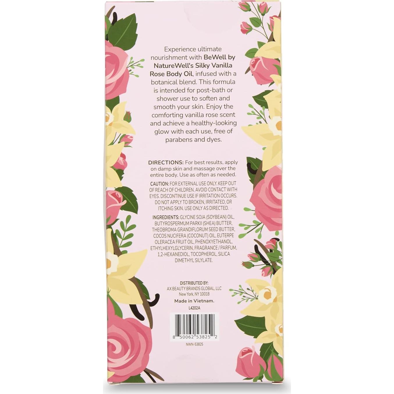 Aceite Corporal Multiusos NatureWell 354 ml Vainilla Rosa