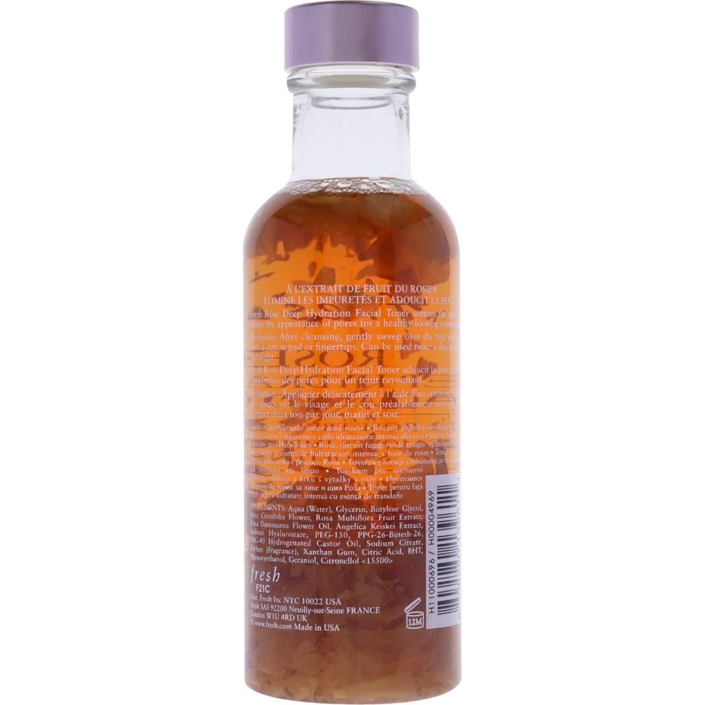 Tónico Facial Hidratante Profundo Fresh 96 ml con Rosa