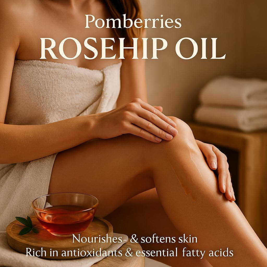 Aceite de Rosa Mosqueta Orgánico 473 ml - Puro y Prensado en Frío