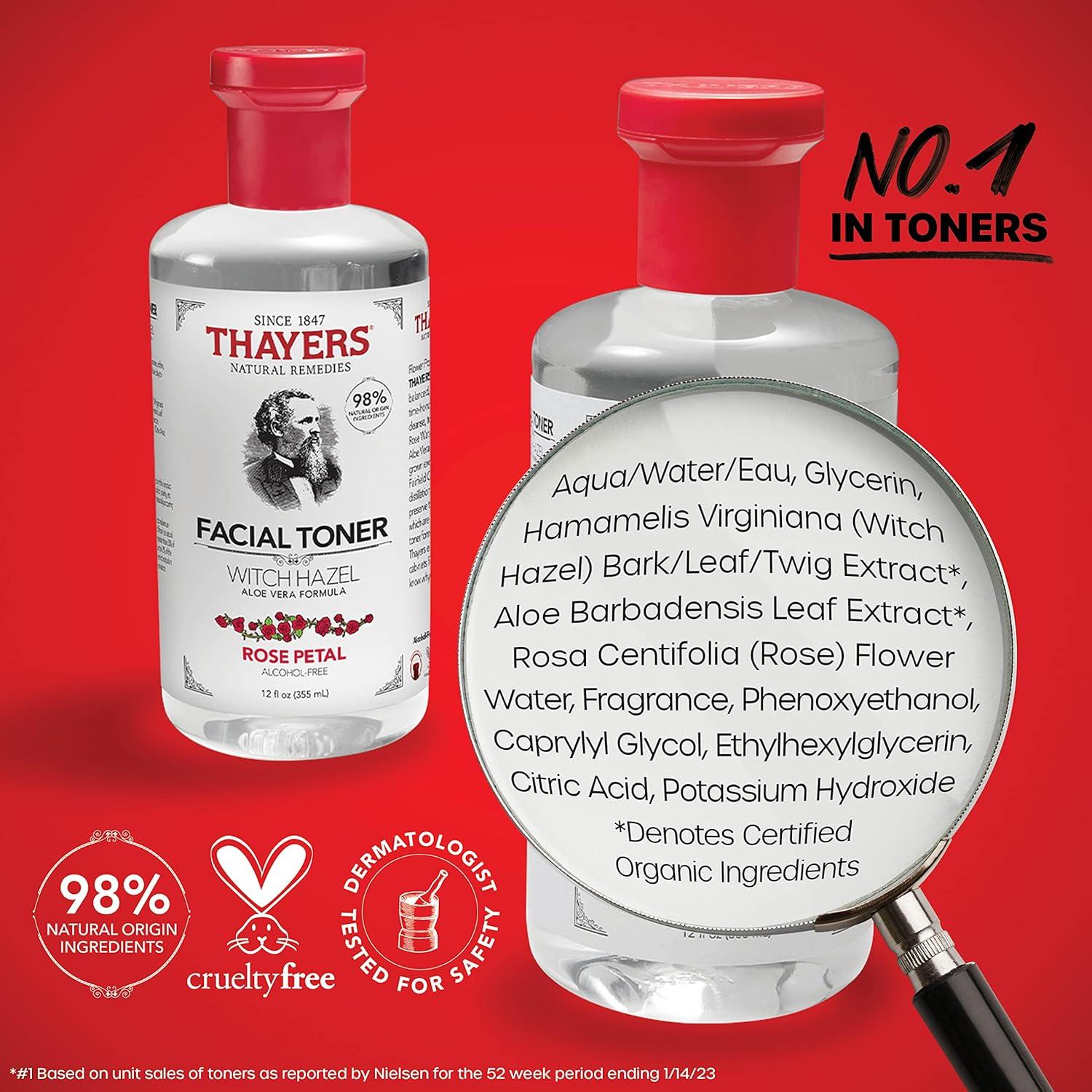 Kit de Cuidado de la Piel Thayers - Tónicos Rosa y Lechoso