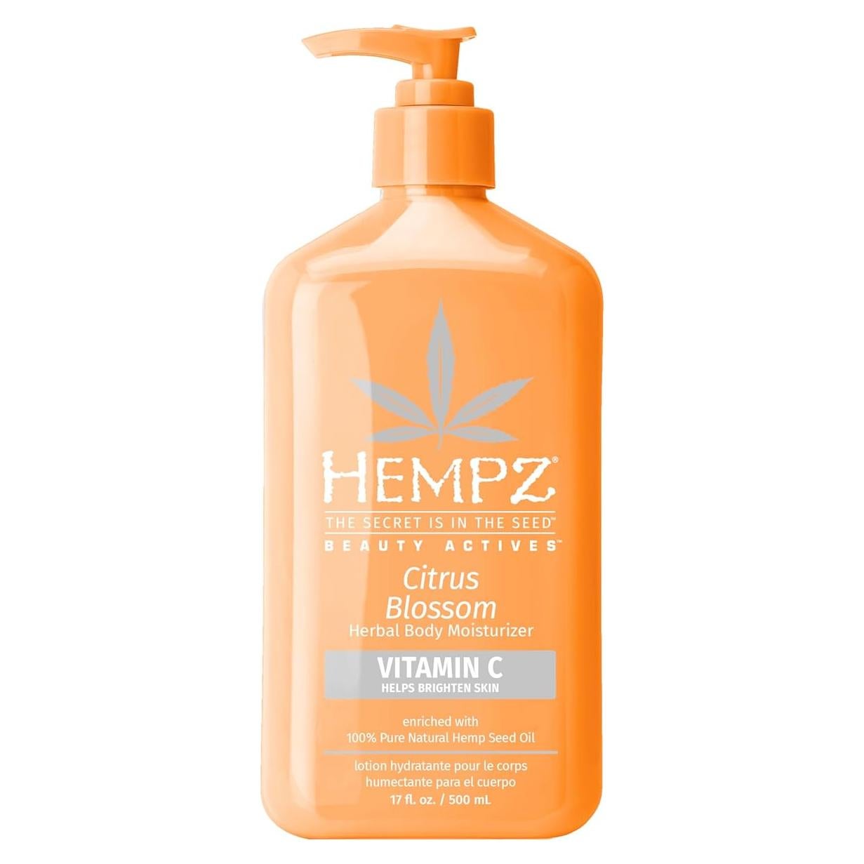 Loción Corporal Hempz 502 g - Hidratante Flor de Cítricos con Vitamina C