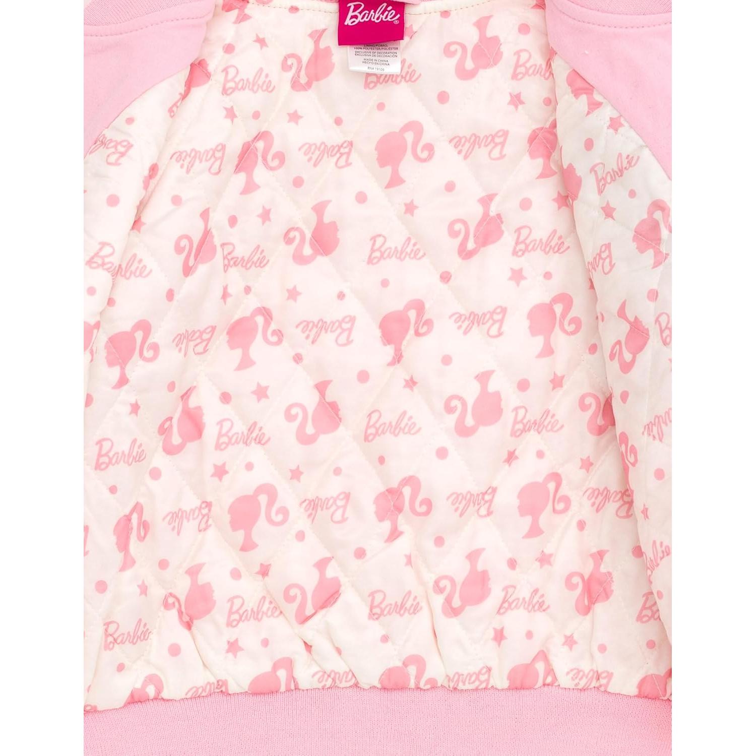 Chaqueta Bomber Barbie para Niñas Rosa 5 años