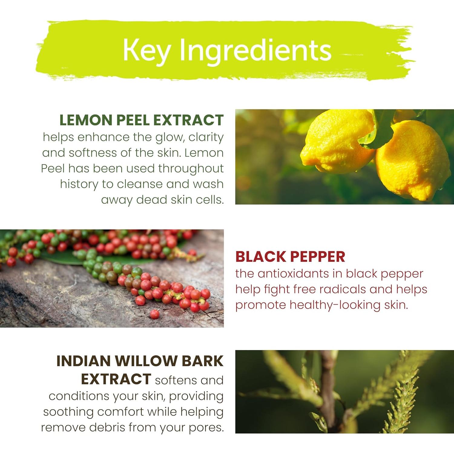 Limpiador Facial Himalaya para Hombres 95 g - Aceite Limón