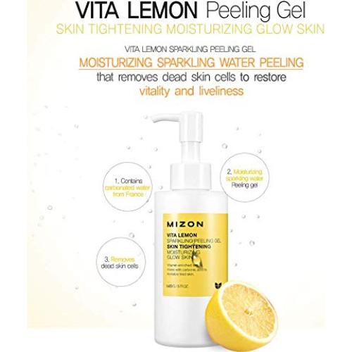 Gel Exfoliante MIZON Vita Lemon 150g - Hidratante y Purificante