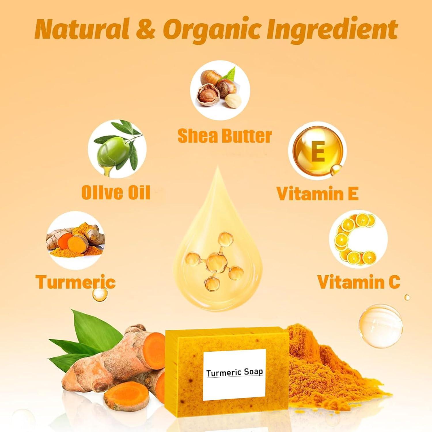 Jabón Natural de Limón y Cúrcuma 2 Piezas - JHQZ-108