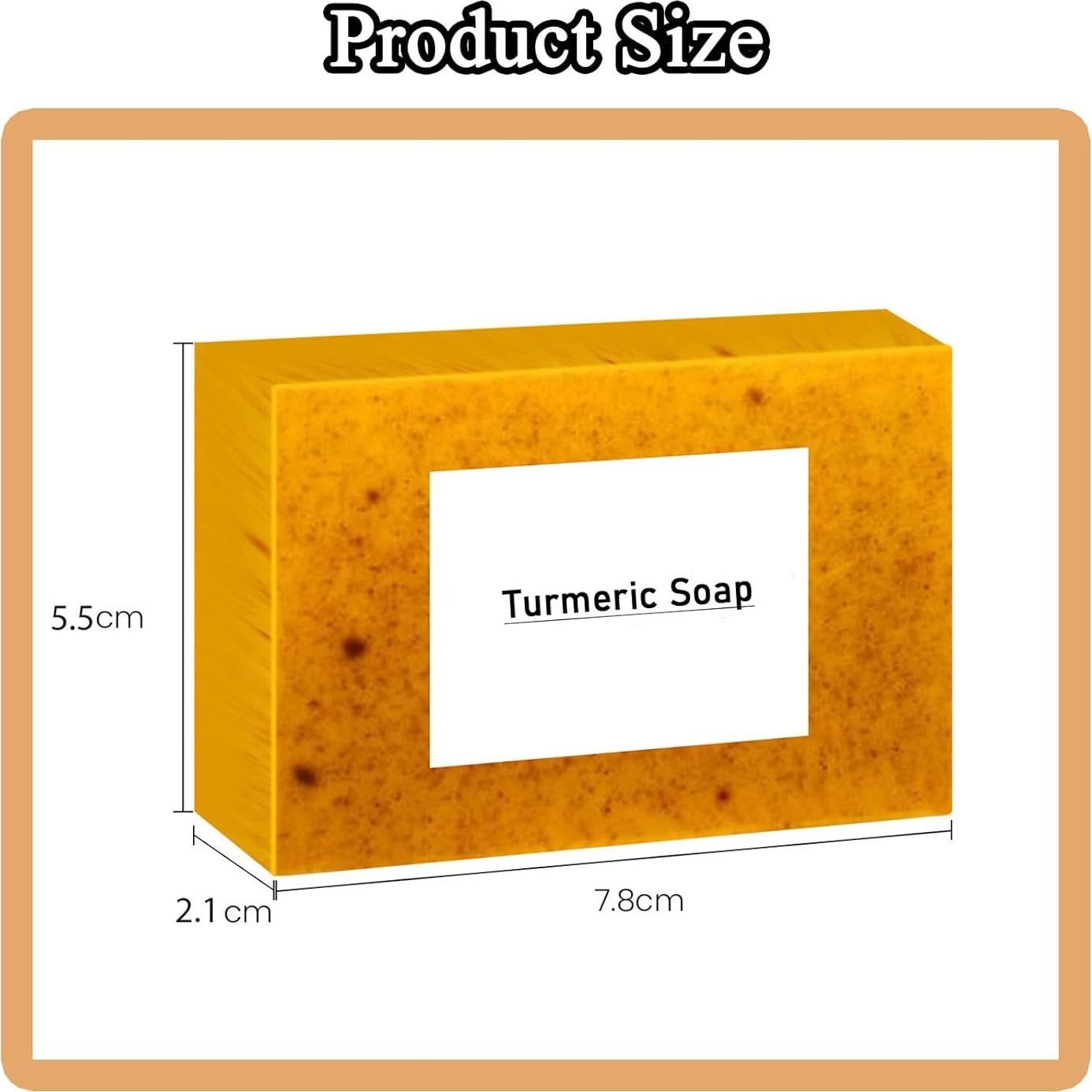 Jabón Natural de Limón y Cúrcuma 2 Piezas - JHQZ-108