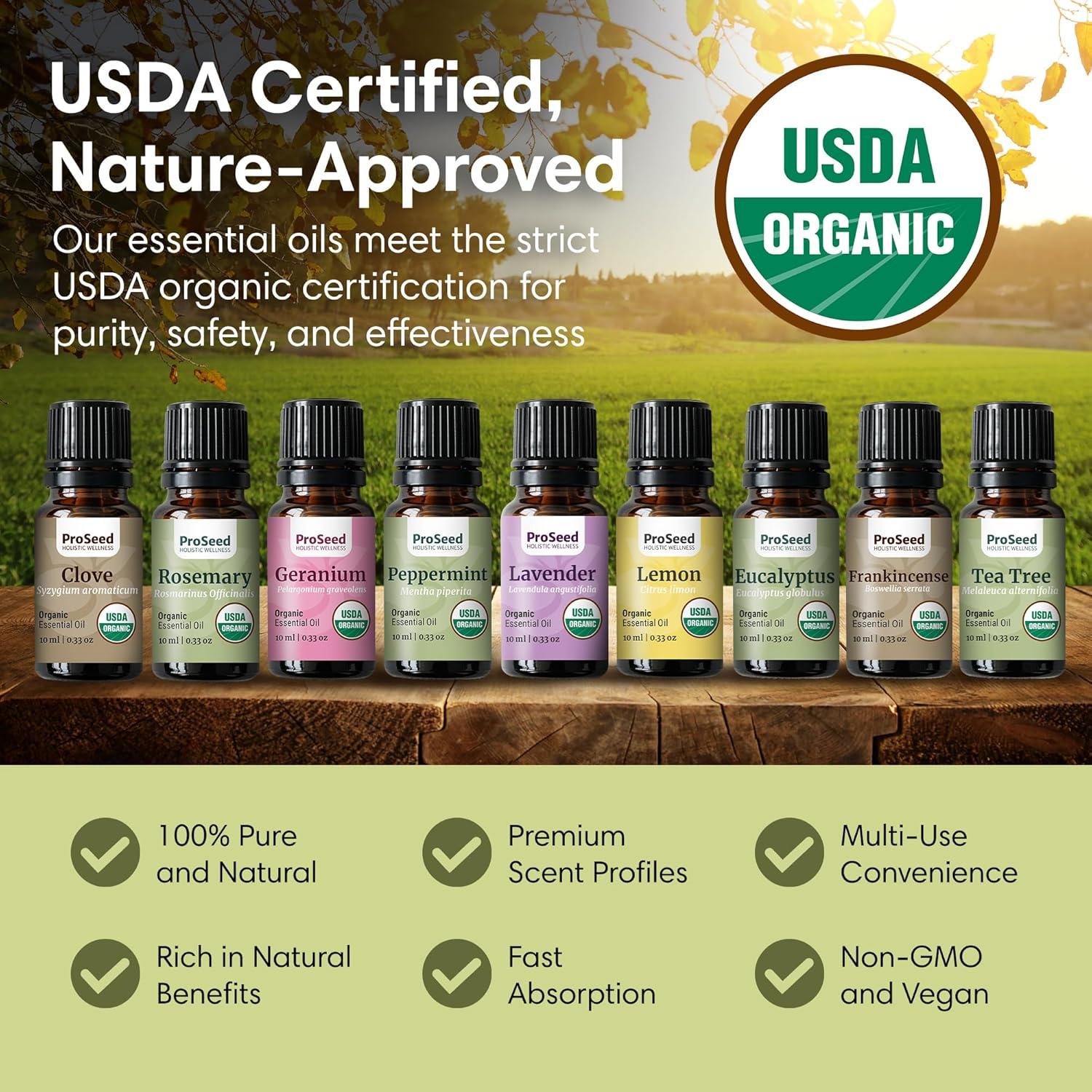 Aceite Esencial Orgánico ProSeed Limón 10ml - Aromaterapia y Cuidado de la Piel