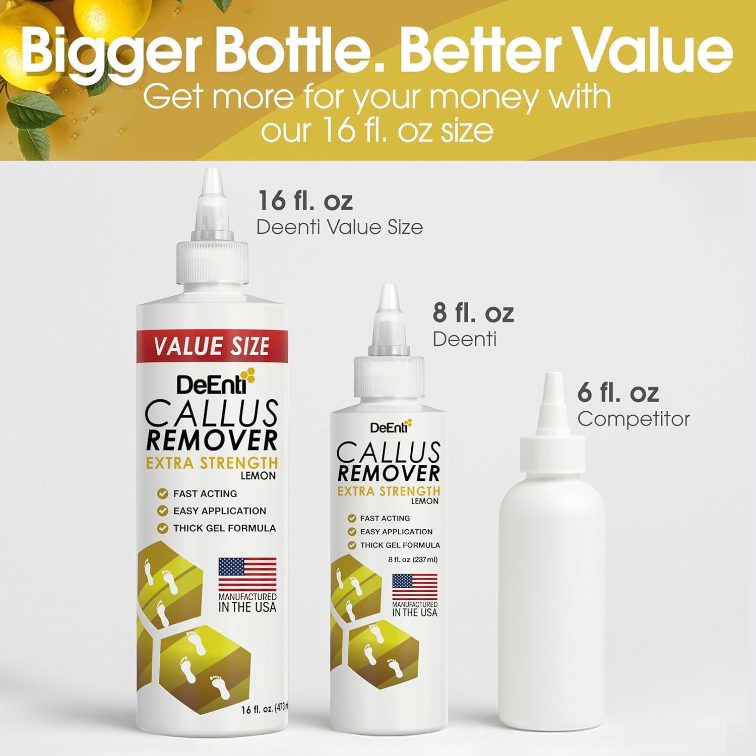 Gel Removedor de Callos DeEnti 453g Limón - Fuerza Extra