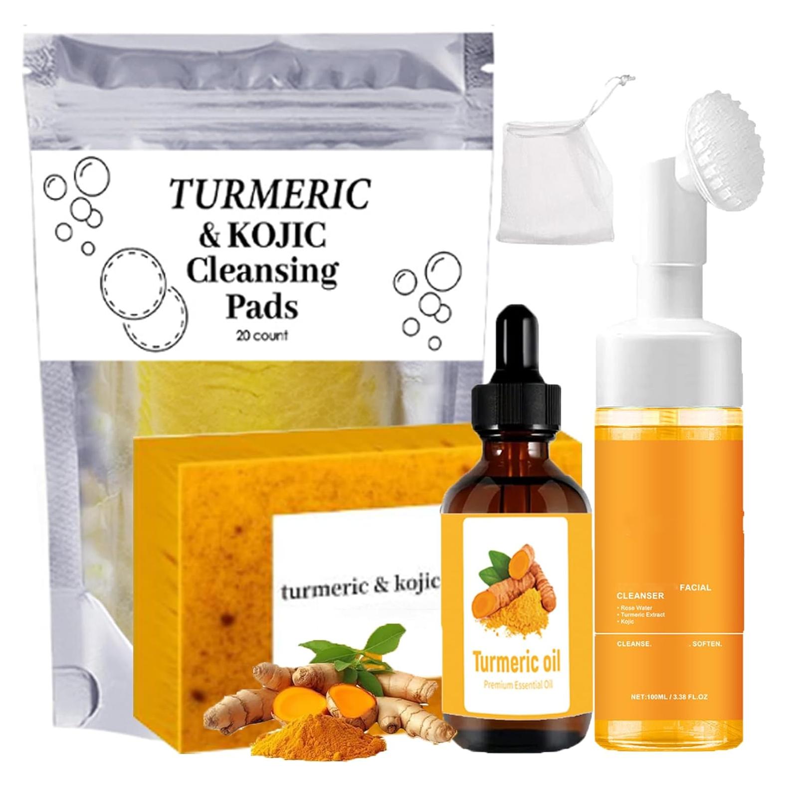 Juego de Cuidado Facial de Cúrcuma Regpem - 4 Piezas