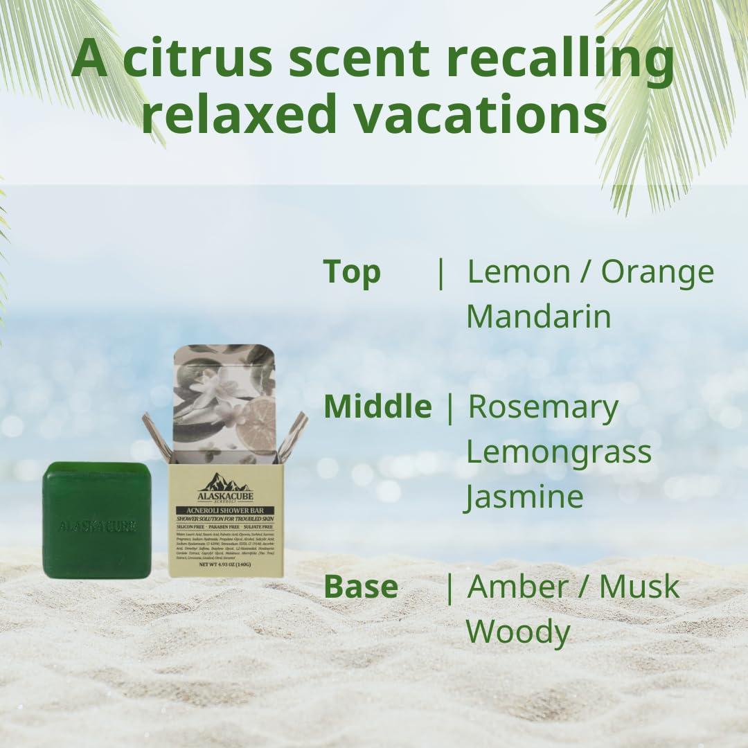 Jabón de Ducha Acneroli Alaskacube 139.5g - Ácido Salicílico