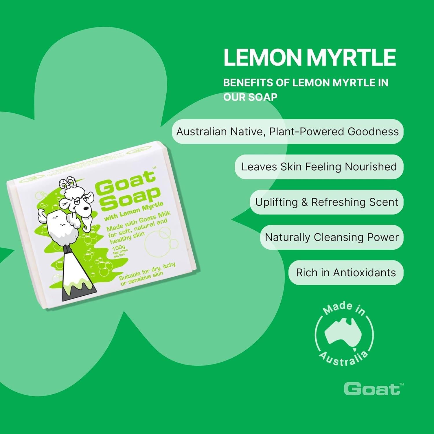 Paquete de 6 Jabones de Leche de Cabra Goat Soap 6 x 100g Mirtillo