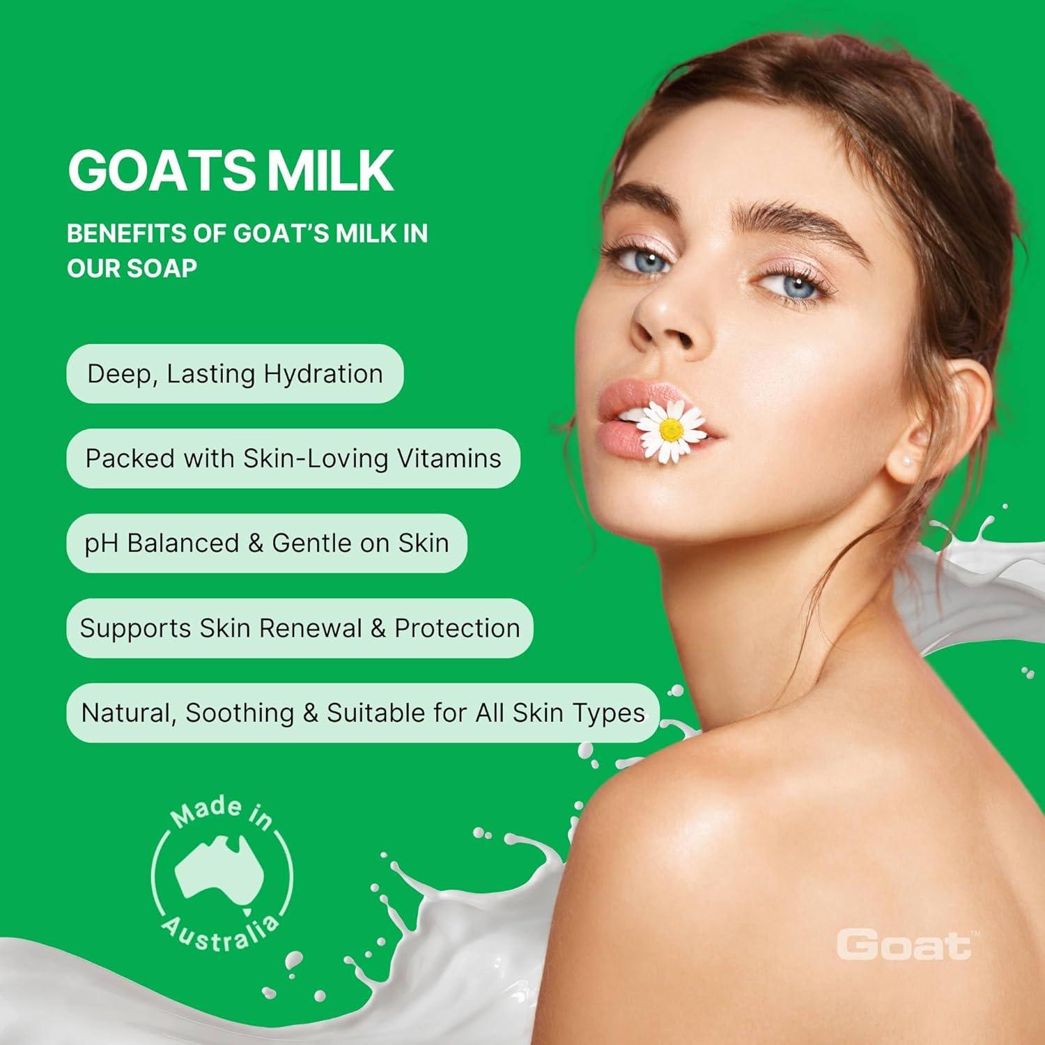 Paquete de 6 Jabones de Leche de Cabra Goat Soap 6 x 100g Mirtillo
