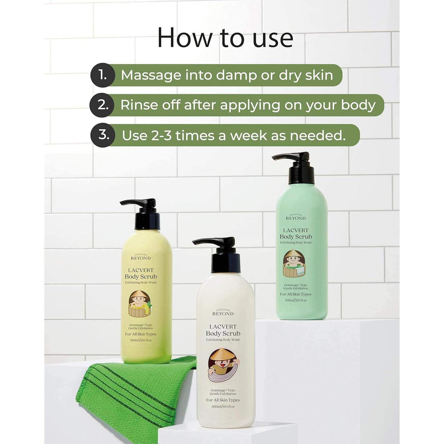 Gel Exfoliante Corporal BEYOND Lacvert Limón 300ml - Spa en Casa