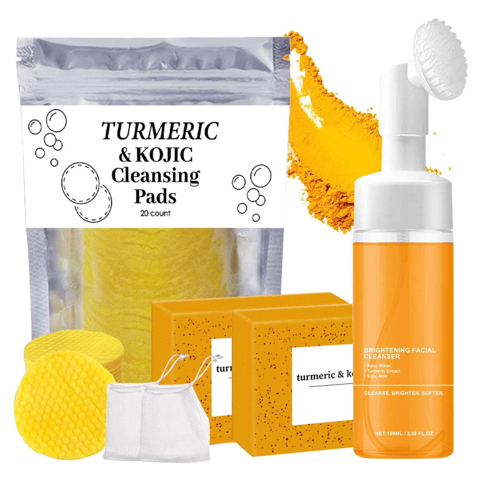 Juego de Cuidado Facial de Cúrcuma BCBU - 4 Piezas