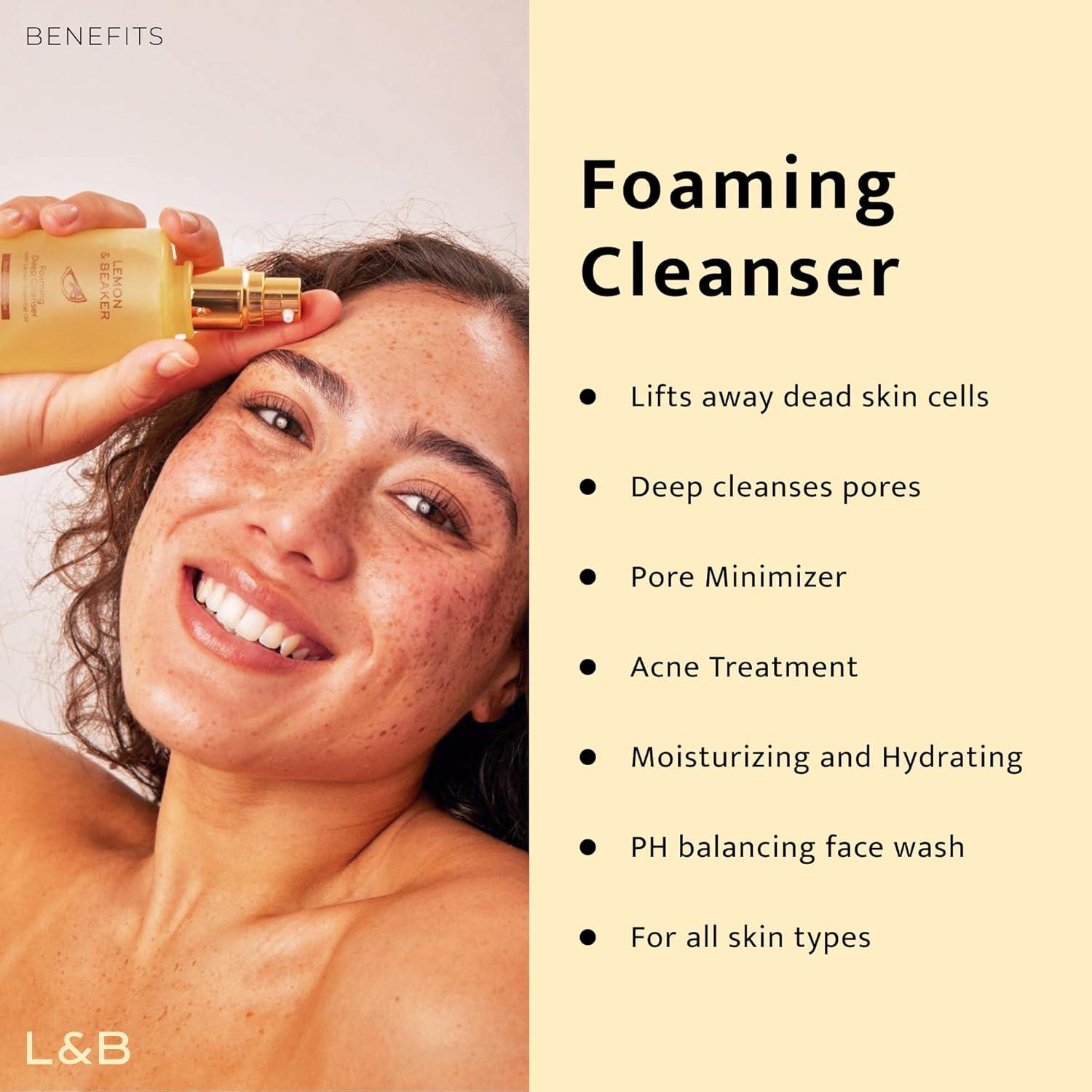 Limpiador Facial Espumoso Lemon & Beaker 103.5 ml - Hidratante