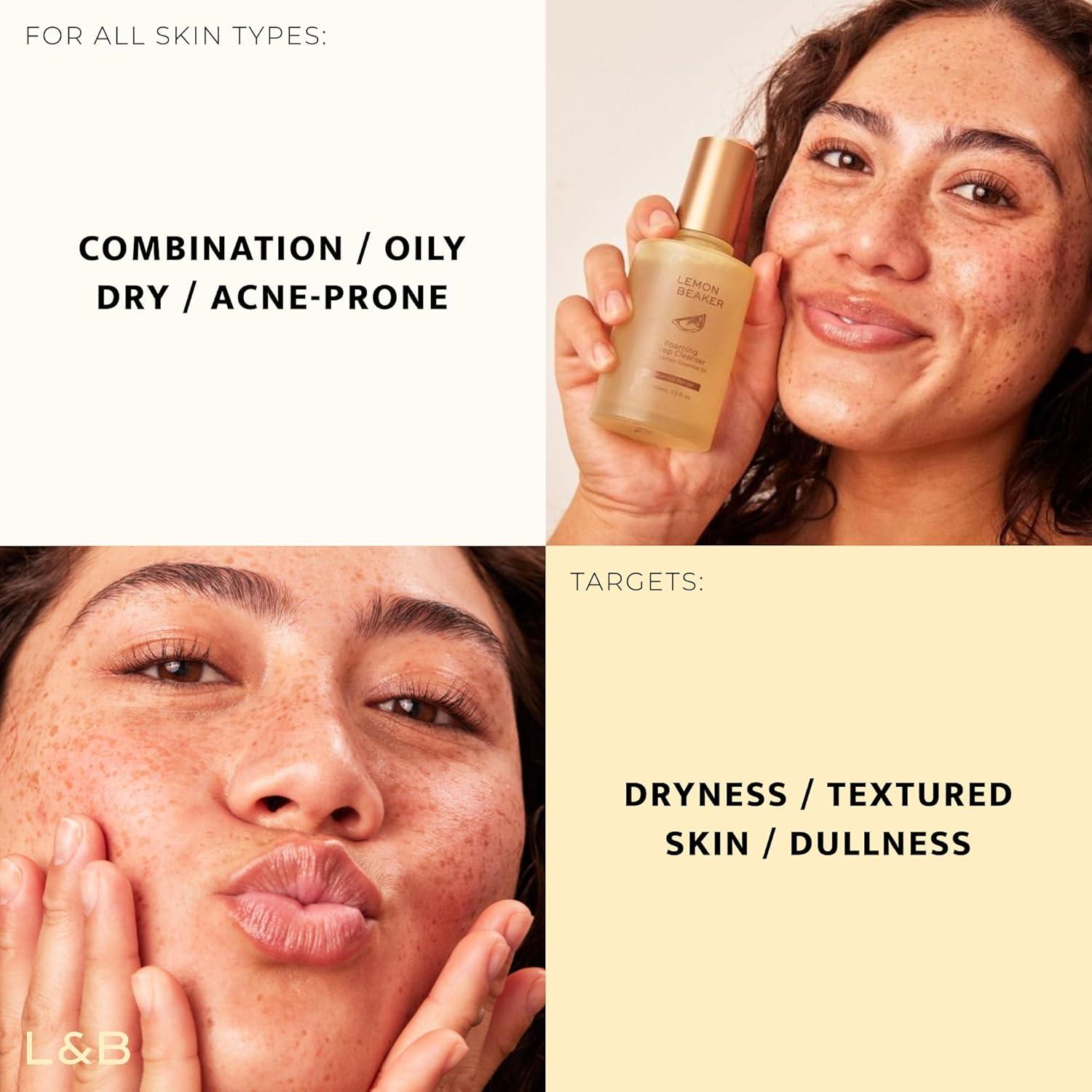 Limpiador Facial Espumoso Lemon & Beaker 103.5 ml - Hidratante