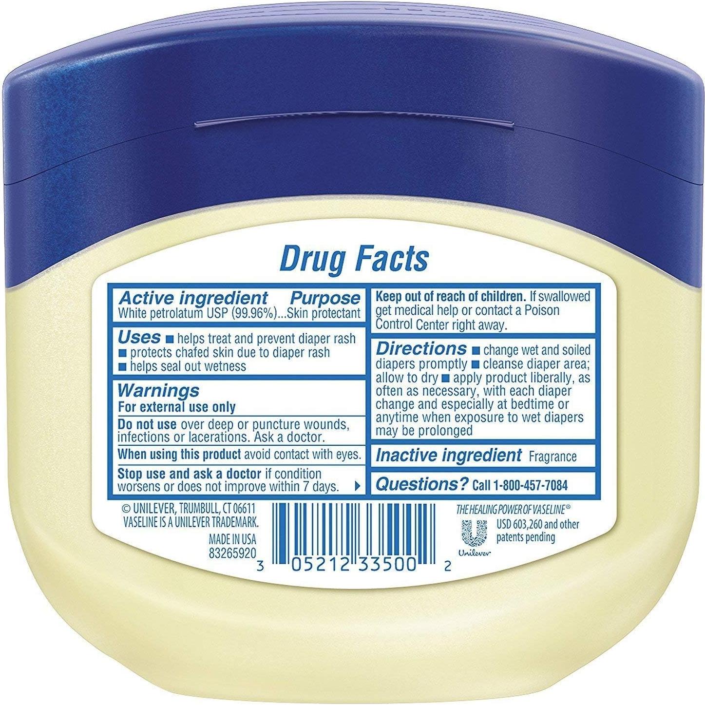 Vaselina Gelatina de Petróleo para Bebés 368.5g Hipoalergénica