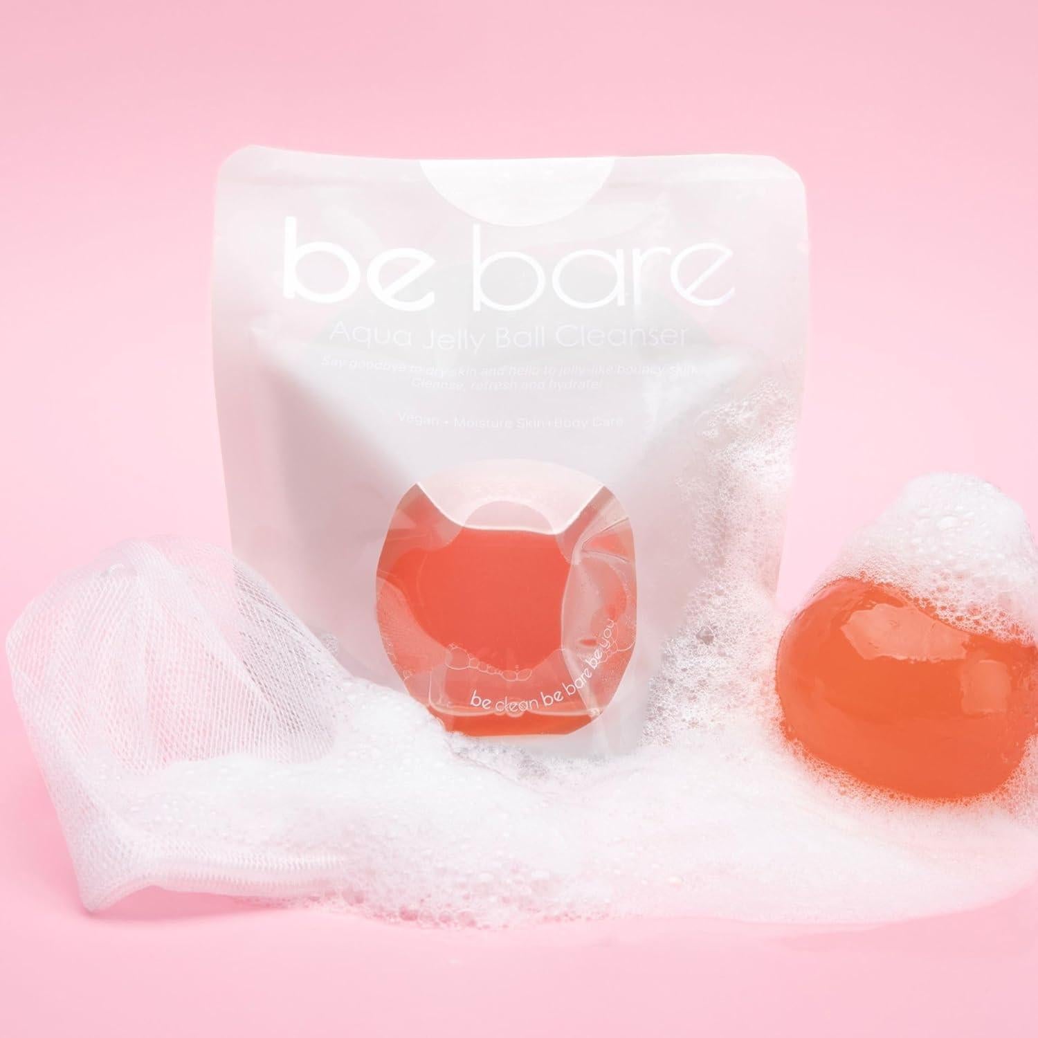 Limpiador Facial Be Bare Bola de Gel 40g - Rosa Melocotón