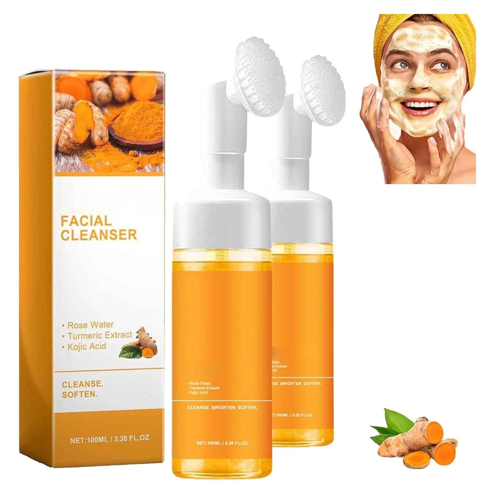 Limpiador Facial Espumoso IYUWE de Cúrcuma 2 Pack 367g