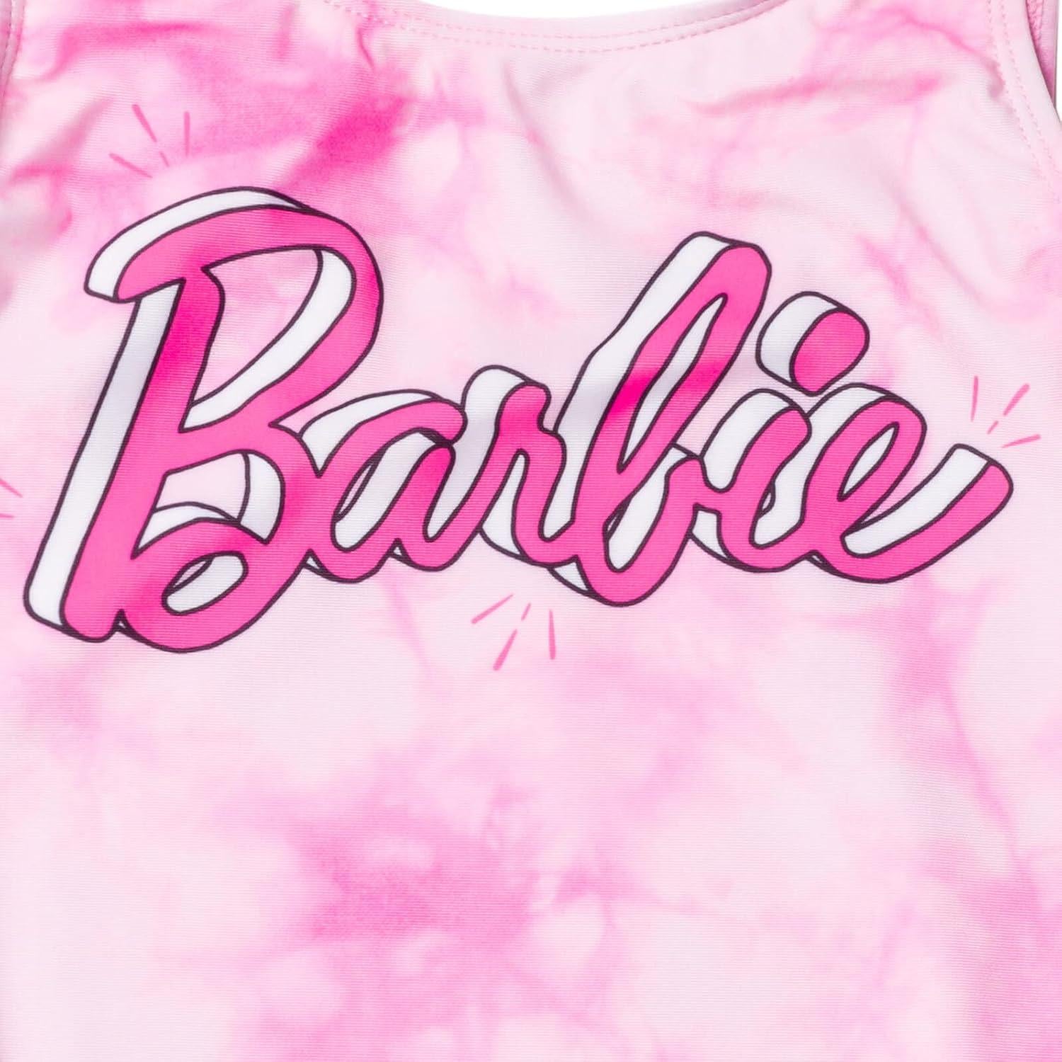 Traje de baño Barbie para niñas 4-16 UPF 50+ rosa
