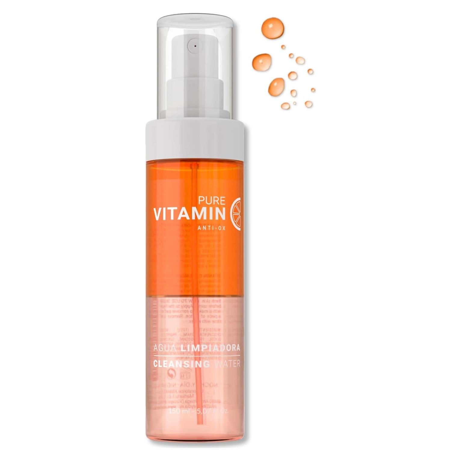 Limpiador Facial de Vitamina C Noche Y Dia 150mL Antienvejecimiento