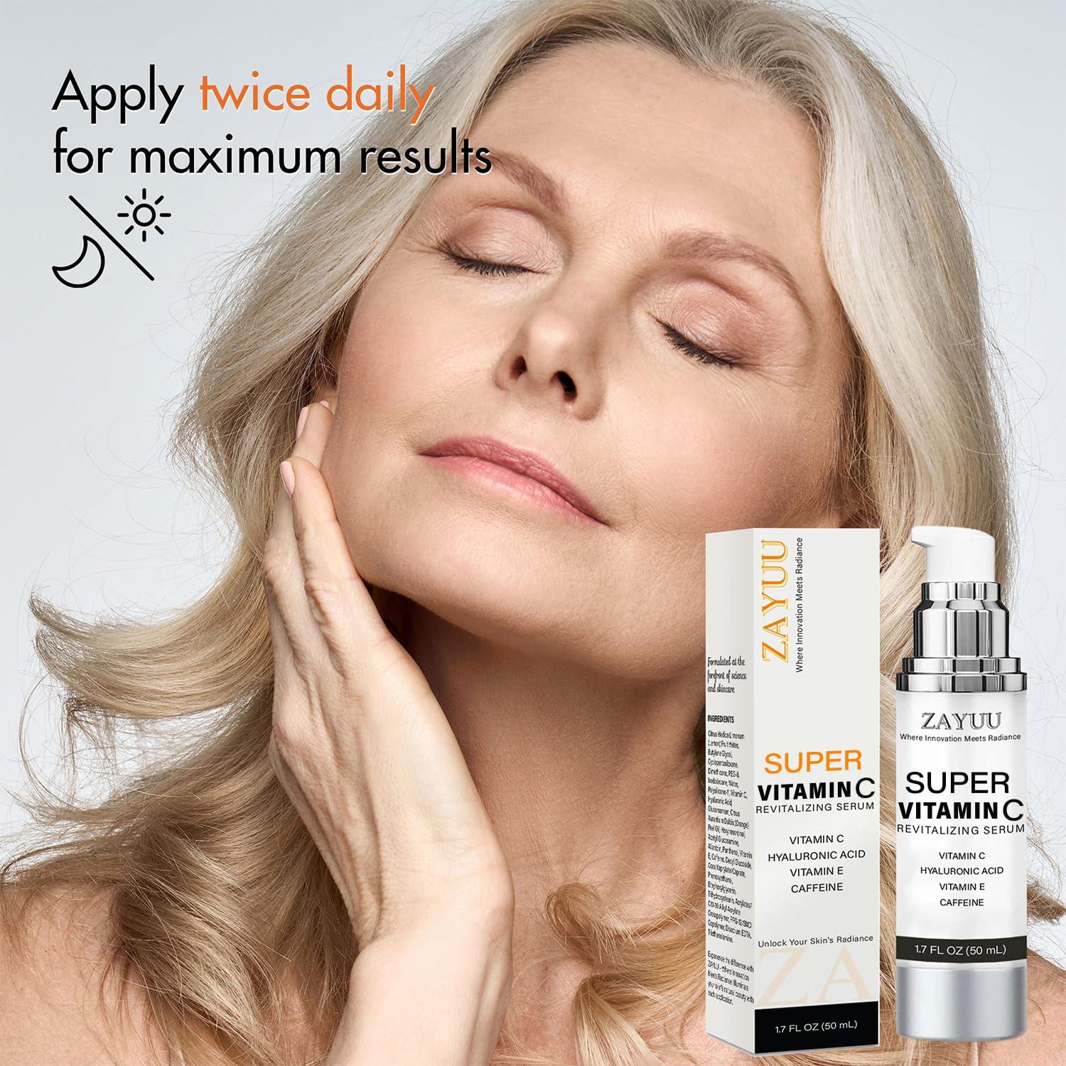 Sérum Facial Antienvejecimiento ZAYUU 50 mL Vitamina C