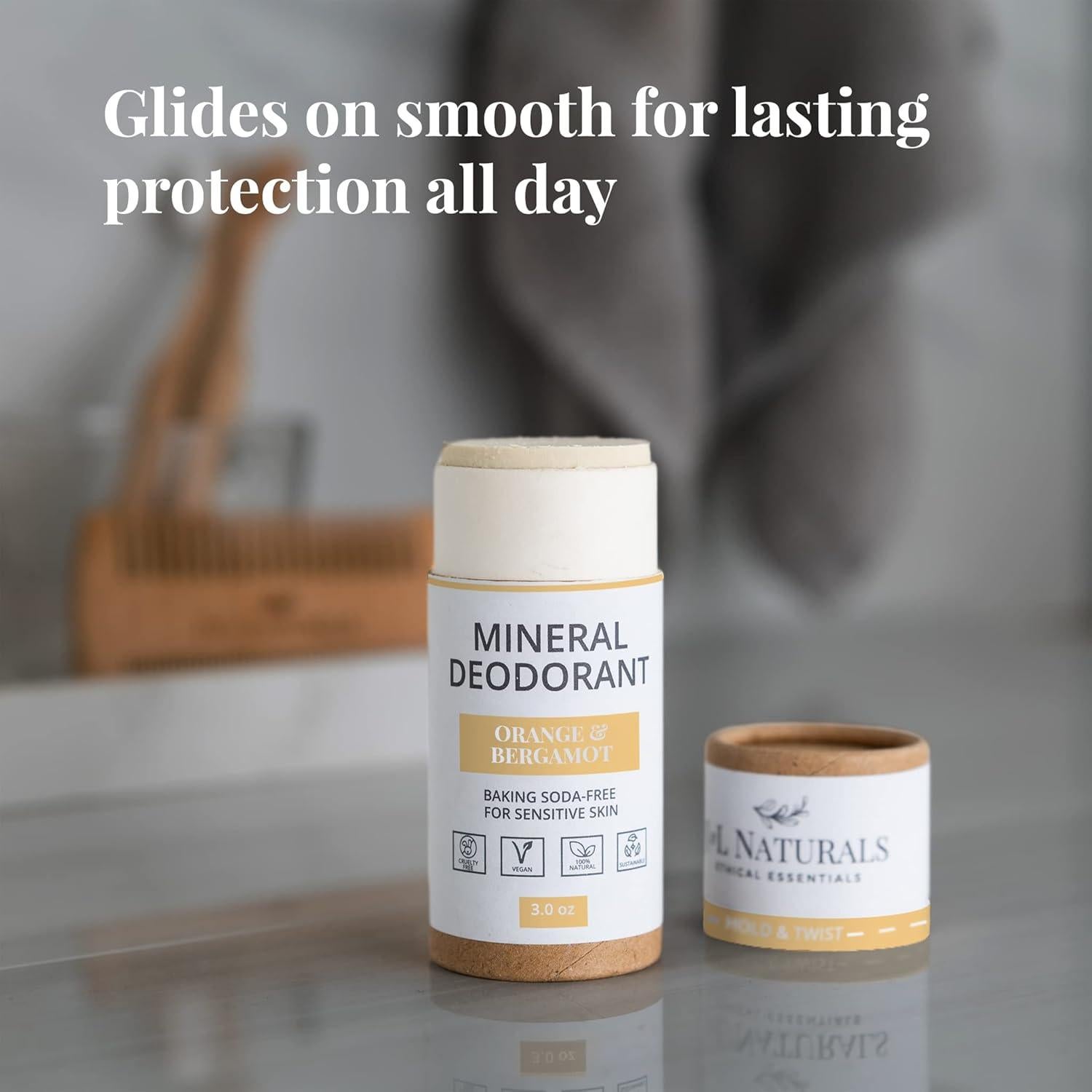 Desodorante Mineral J&L Naturals 85 g x 2 | Vegano y Natural