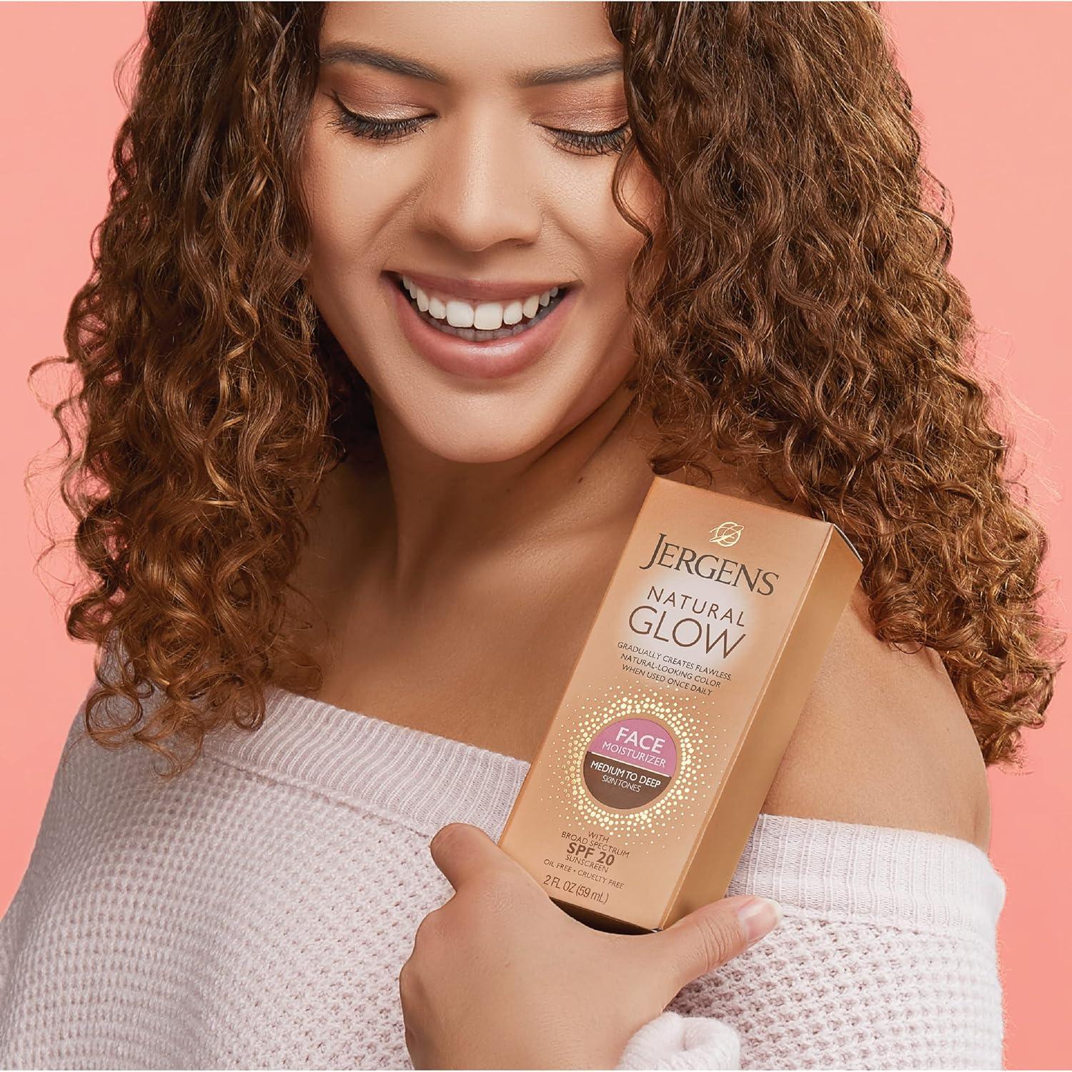 Hidratante Facial Autobronceador Jergens Natural Glow SPF 20 59 ml
