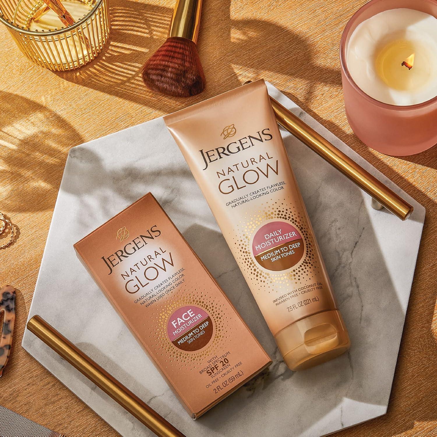 Hidratante Facial Autobronceador Jergens Natural Glow SPF 20 59 ml