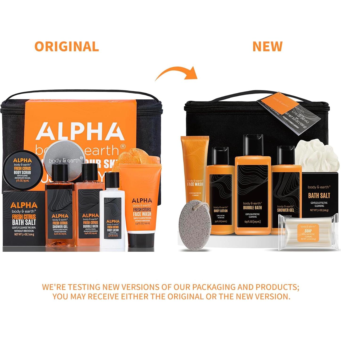 Set de Baño para Hombres Body & Earth Aroma Cítricos