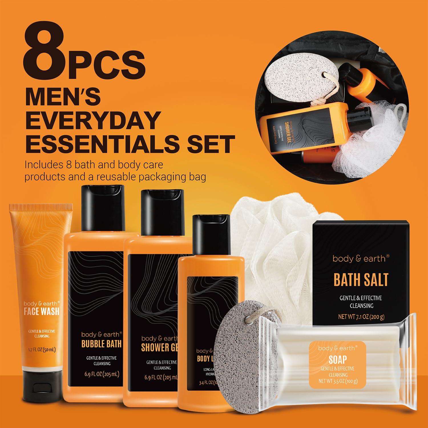 Set de Baño para Hombres Body & Earth Aroma Cítricos