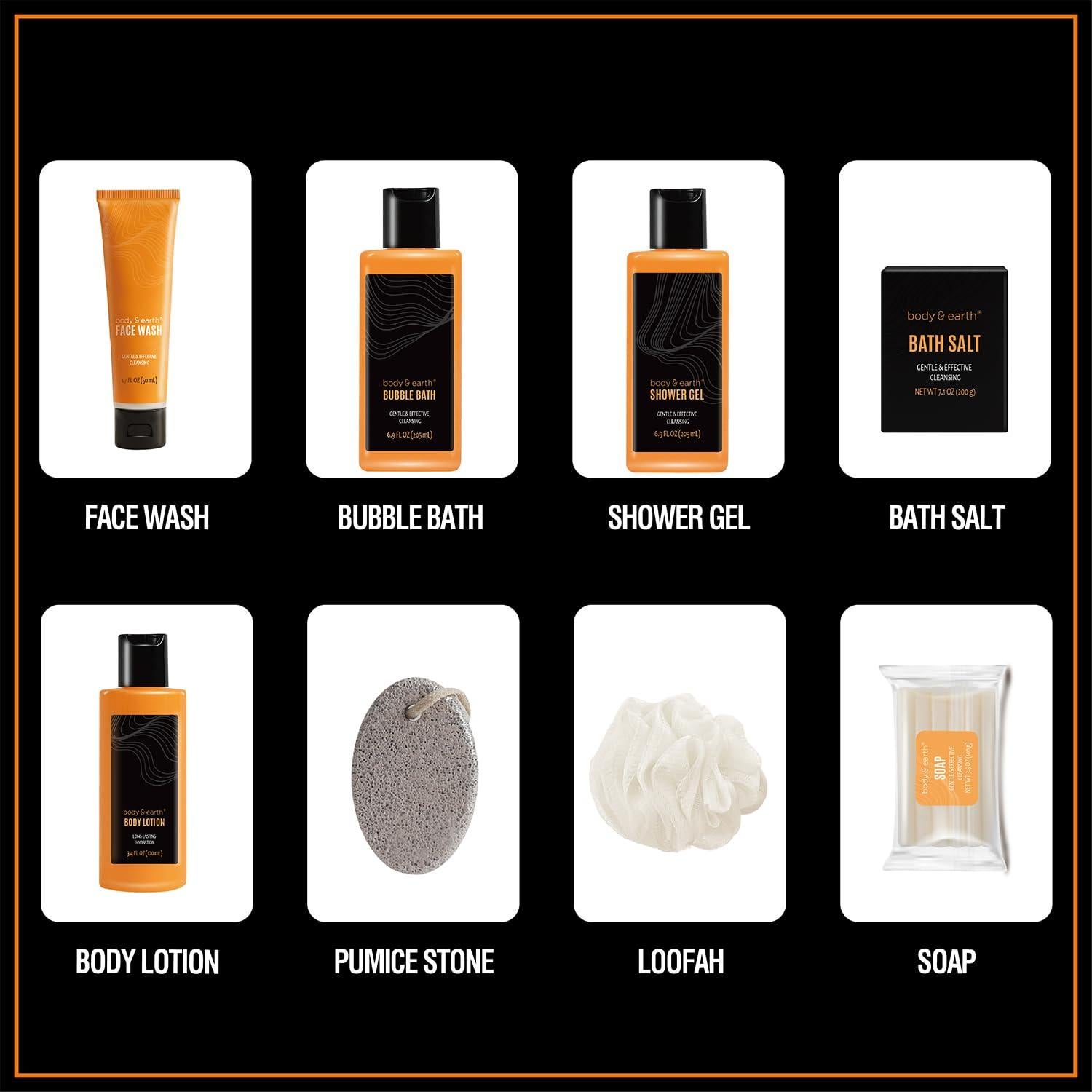 Set de Baño para Hombres Body & Earth Aroma Cítricos