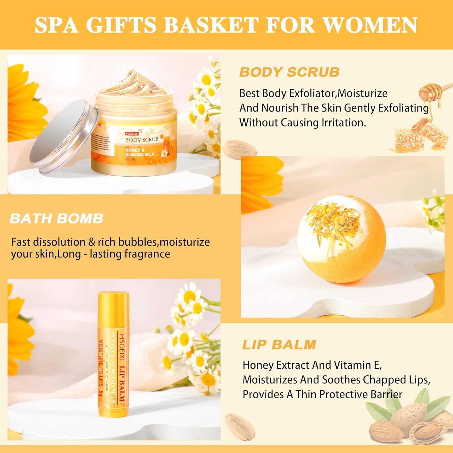Set de Regalo de Spa para Mujeres HSOEIXL - 9 Piezas de Cuidado Personal