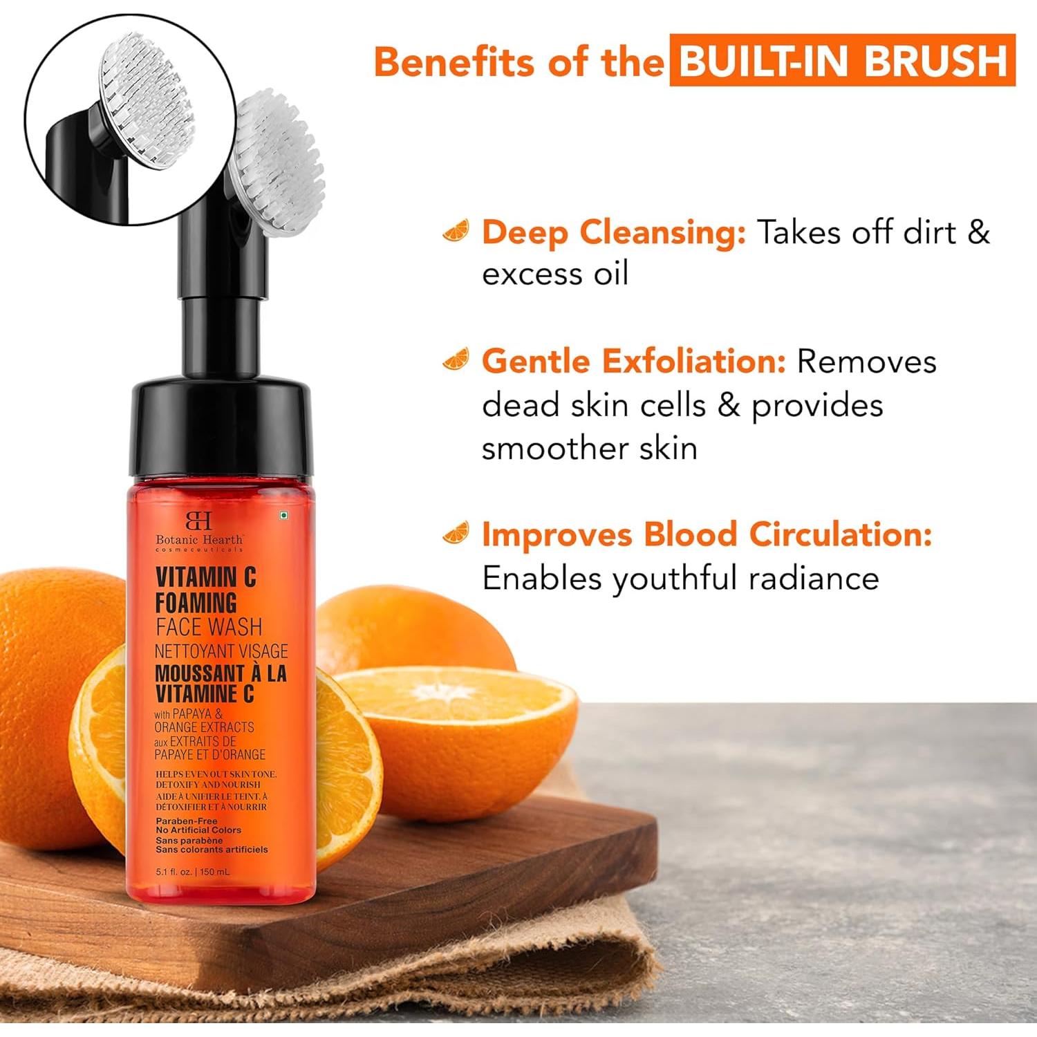 Limpiador Facial Espumoso Botanic Hearth Vitamina C 151.2 ml