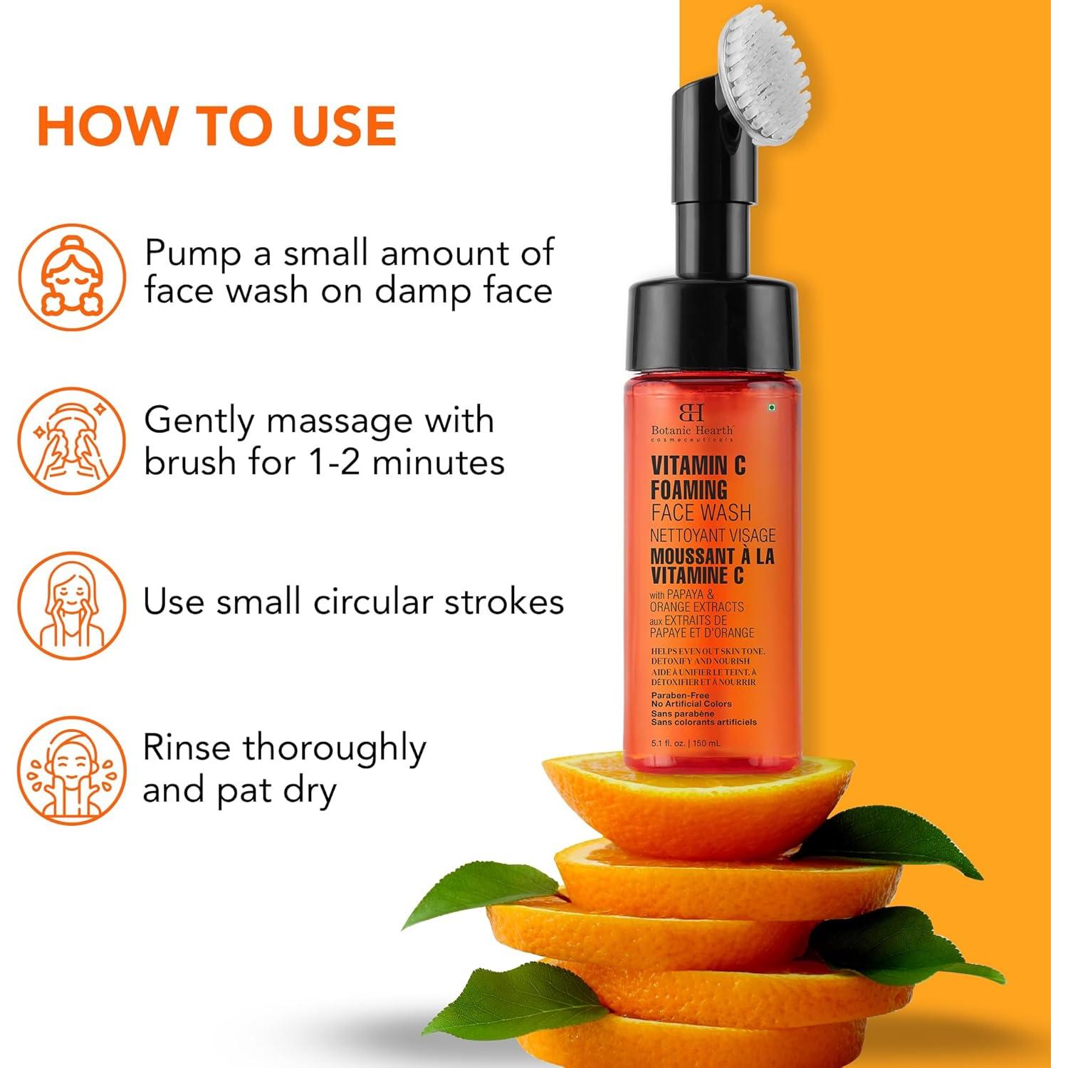 Limpiador Facial Espumoso Botanic Hearth Vitamina C 151.2 ml