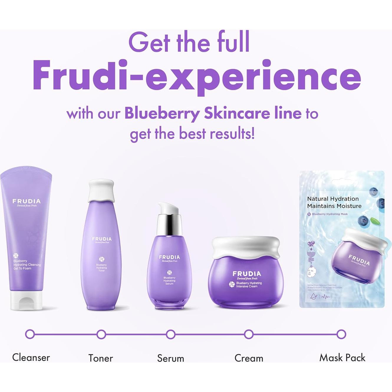 Crema Hidratante Facial Frudia Arándano 9.8 ml Vegana