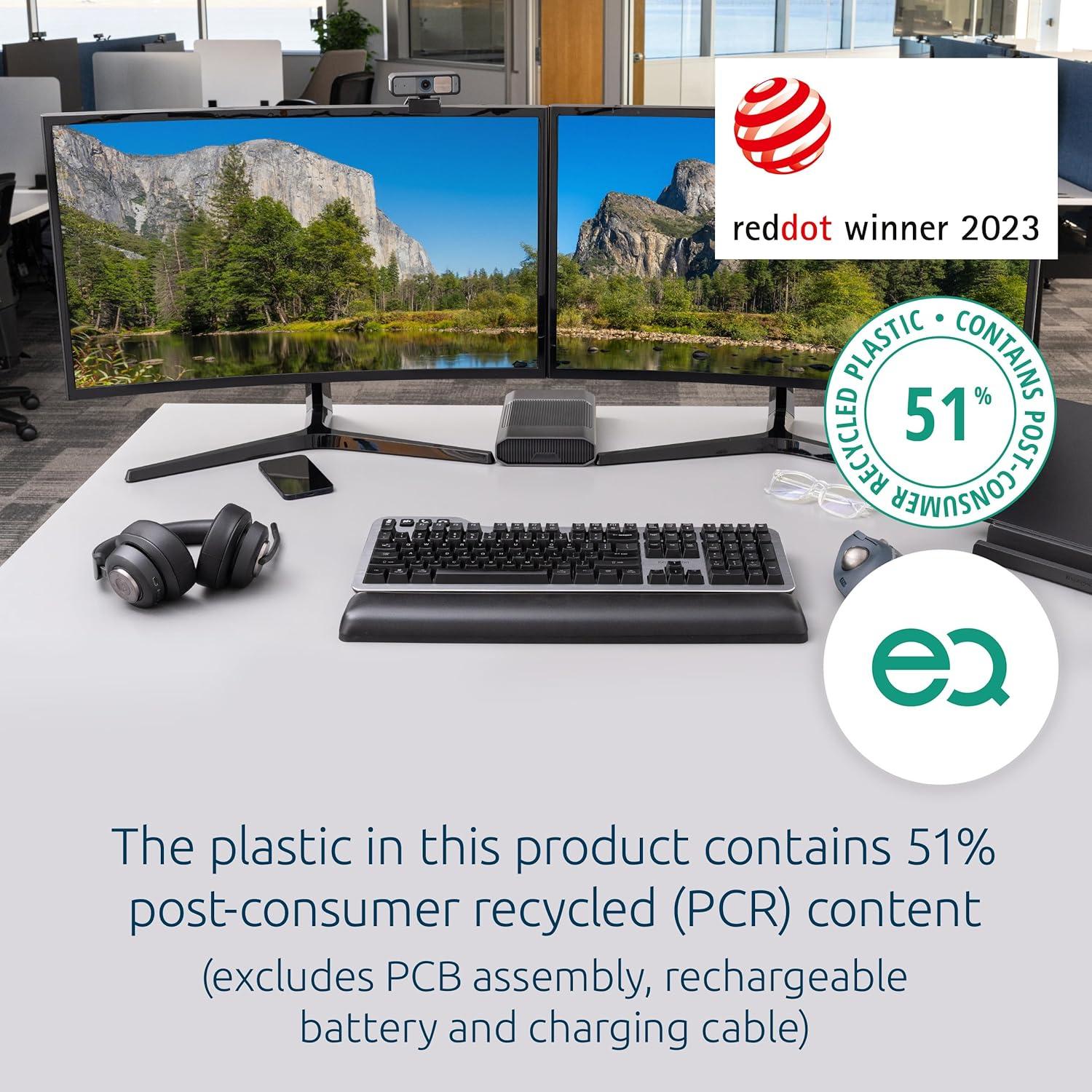 Kensington TB550 Ratón Trackball Inalámbrico Ergonómico