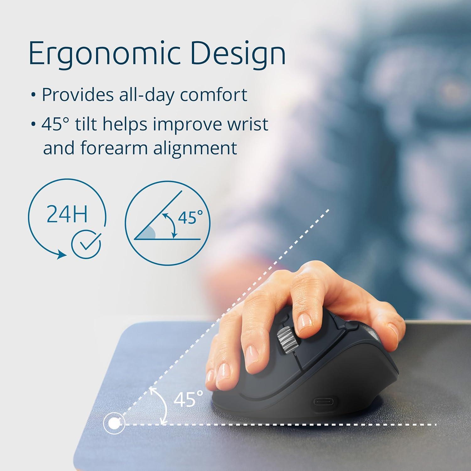 Kensington TB550 Ratón Trackball Inalámbrico Ergonómico