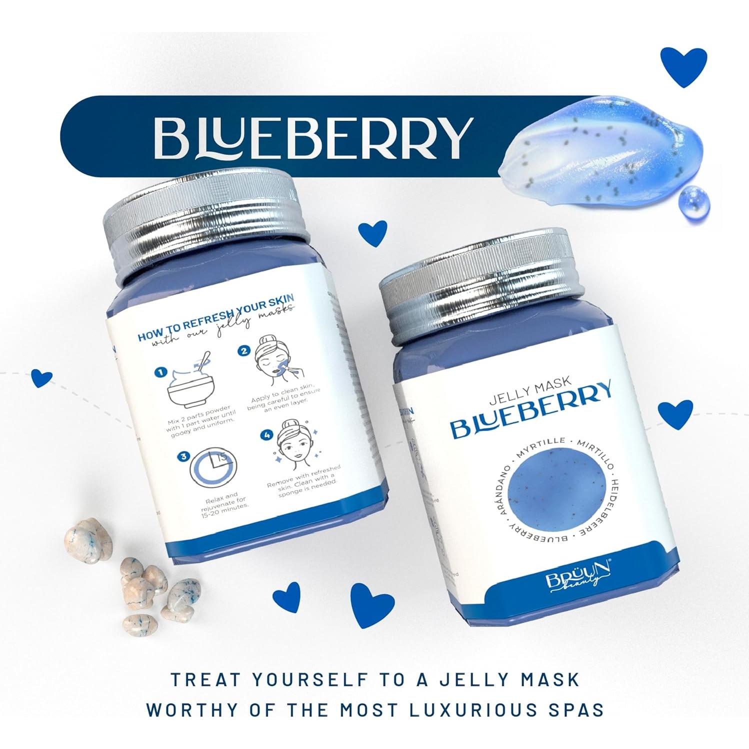 Máscara Facial Peel-Off BRÚN Arándano 680g Gel Hidratante