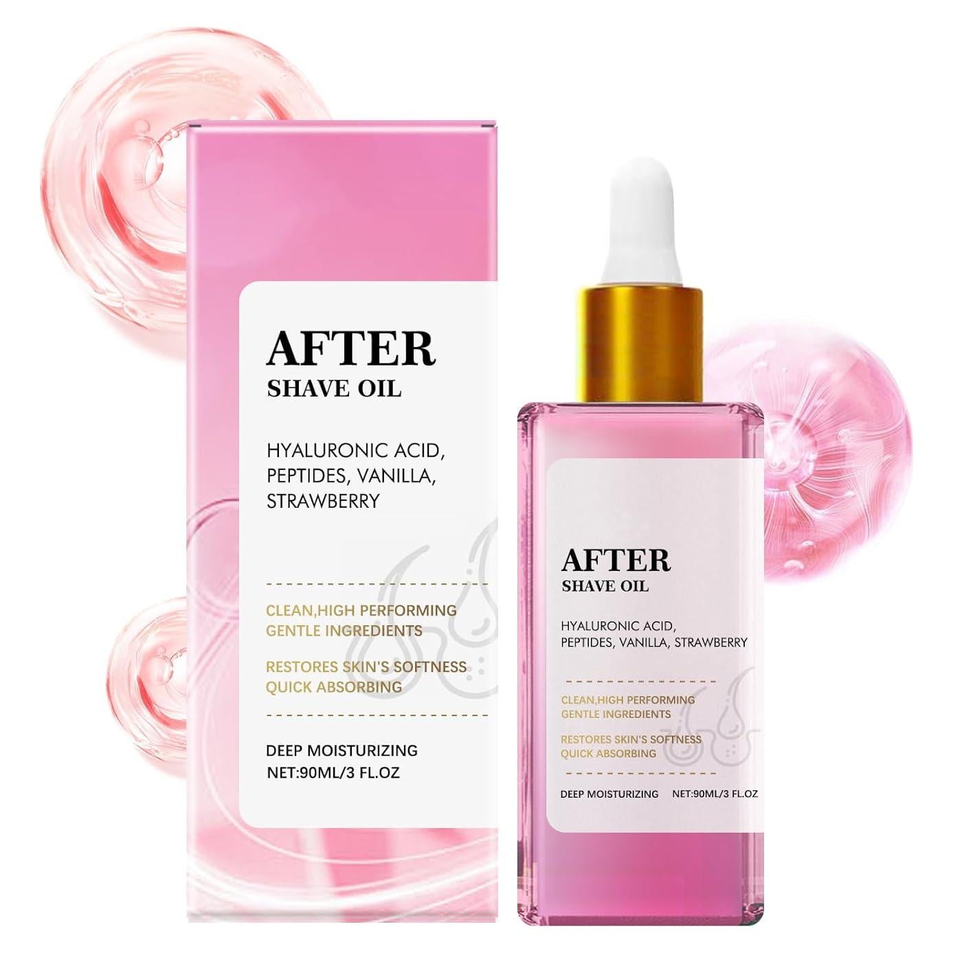 Aceite After Shave HWM Fresa y Vainilla 88.72 mL Hidratante