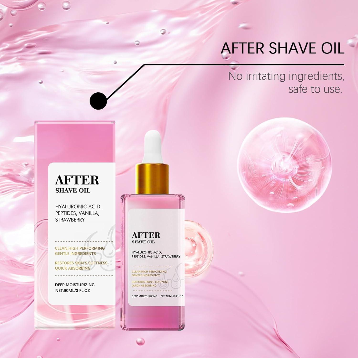 Aceite After Shave HWM Fresa y Vainilla 88.72 mL Hidratante